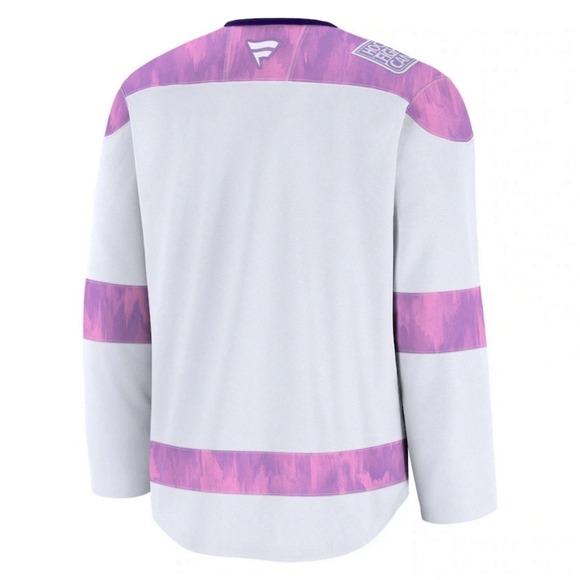 Fanatics Winnipeg Jets Hockey Fights Cancer Jersey 2024 NHL Men's Size 4XL NEW - Picture 3 of 4